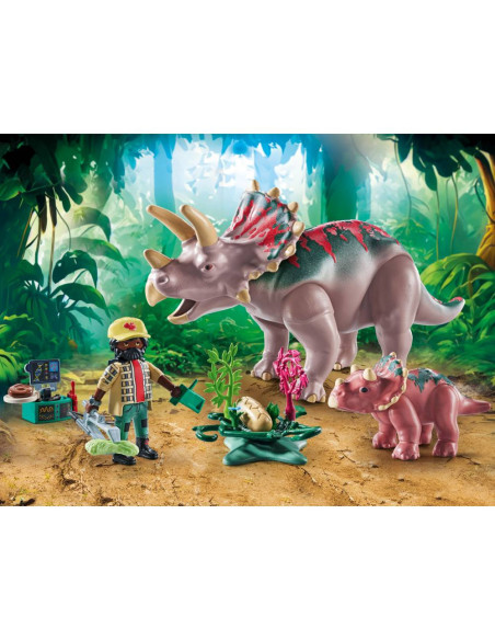 PM71821,Playmobil - Familia Triceratops PM71821,Playmobil - Familia Triceratops