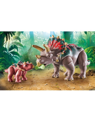 PM71821,Playmobil - Familia Triceratops PM71821,Playmobil - Familia Triceratops