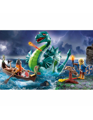 PM71830,Playmobil - Promo Pack Viking cu monstru marin