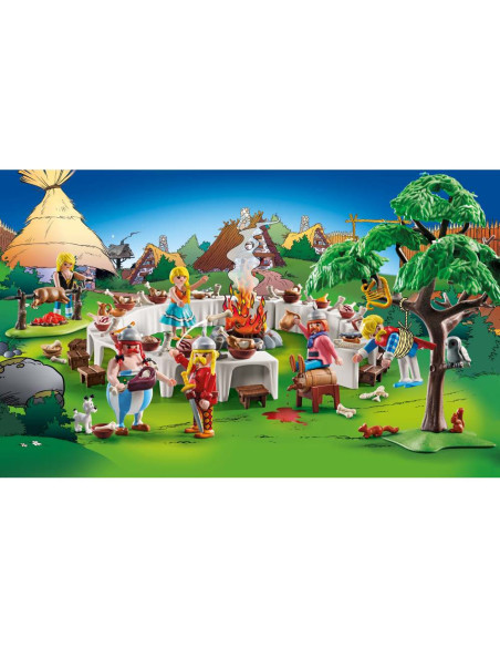 PM71827,Playmobil - Asterix Banchetul din sat PM71827,Playmobil - Asterix Banchetul din sat