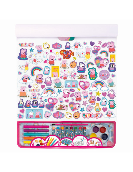 VV-1023-62751,Set Pentru Desen Giga Block 5 In 1 Peppa Pig
