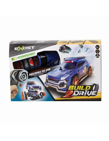 VV-7530-20700_ALBASTRU,Silverlit Exost Build 2 Drive Masinuta Rc Albastra