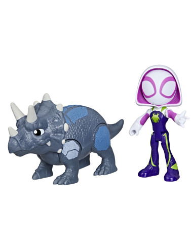 F9478_G0122,Spidey Si Prietenii Marvel Dino Webs Ghost-spider Si Rhino Dino