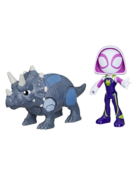 F9478_G0122,Spidey Si Prietenii Marvel Dino Webs Ghost-spider Si Rhino Dino
