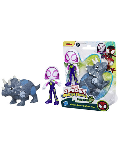 F9478_G0122,Spidey Si Prietenii Marvel Dino Webs Ghost-spider Si Rhino Dino