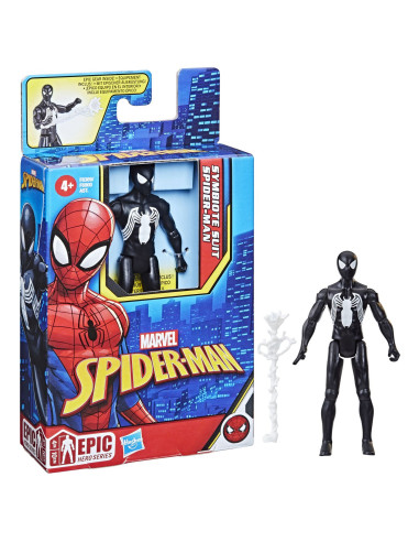 F6900_F8369,Spiderman Epic Hero Figurina Costum Symbiote Spider Man 10cm