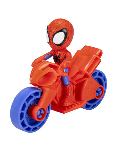 F3714_F4001,Spiderman Set Motocicleta Si Figurina Spidey 6cm