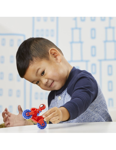 F3714_F4001,Spiderman Set Motocicleta Si Figurina Spidey 6cm