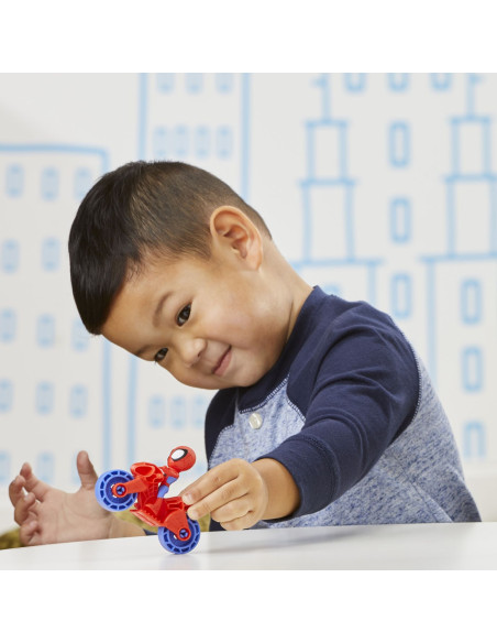 F3714_F4001,Spiderman Set Motocicleta Si Figurina Spidey 6cm