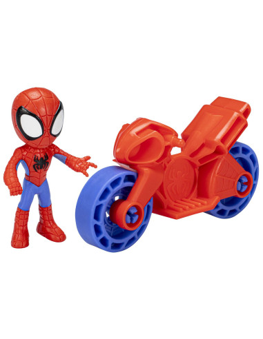 F3714_F4001,Spiderman Set Motocicleta Si Figurina Spidey 6cm