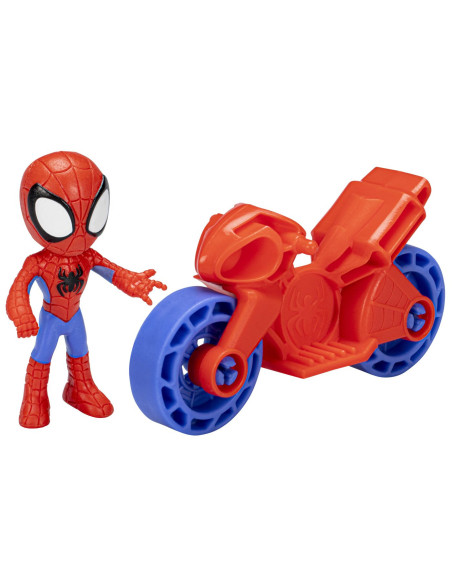 F3714_F4001,Spiderman Set Motocicleta Si Figurina Spidey 6cm