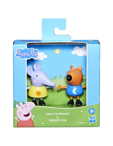 F6413_F7653,Peppa Pig Prieteni Buni Set 2 Figurine Elefantul Emily Si Vulpita Freddy