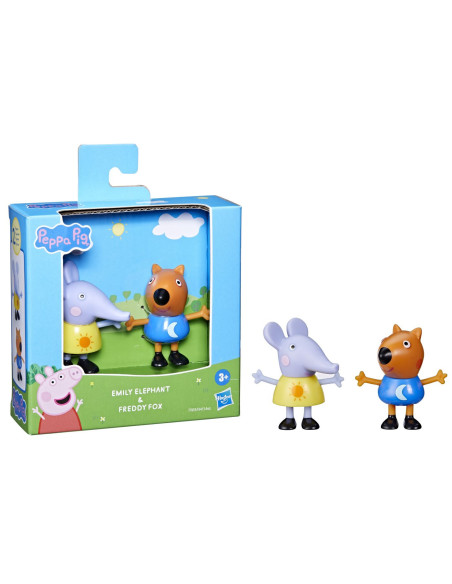F6413_F7653,Peppa Pig Prieteni Buni Set 2 Figurine Elefantul Emily Si Vulpita Freddy