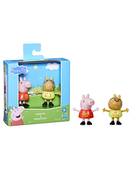 F6413_F7652,Peppa Pig Prieteni Buni Set 2 Figurine Peppa Pig Si Poneiul Pedro