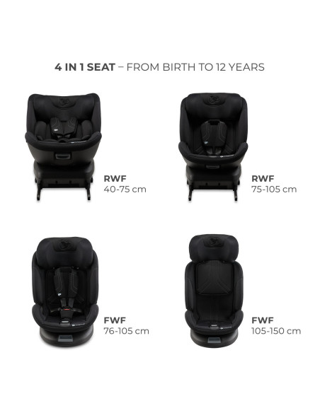 KCXPED03BLK0000,Scaun Auto Kinderkraft Xpedition 3 I-size 40-150 Cm, Black