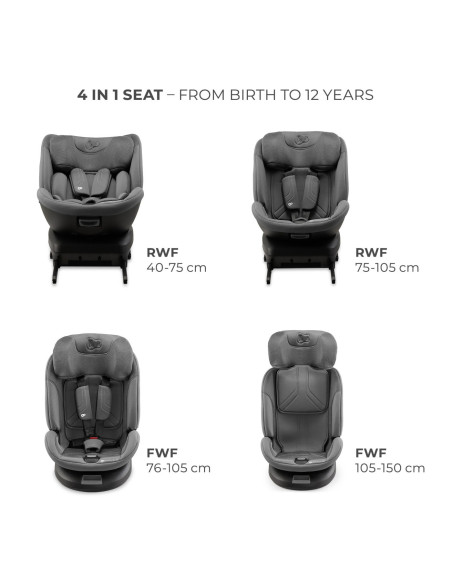 KCXPED03GRY0000,Scaun Auto Kinderkraft Xpedition 3 I-size 40-150 Cm, Grey