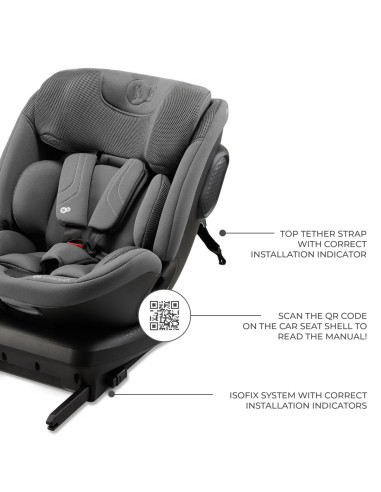 KCXPED03GRY0000,Scaun Auto Kinderkraft Xpedition 3 I-size 40-150 Cm, Grey