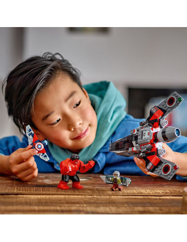 LEGO-76292,Lego Marvel Super Heroes Batalia Dintre Capitanul America Si Hulk Rosu 76292