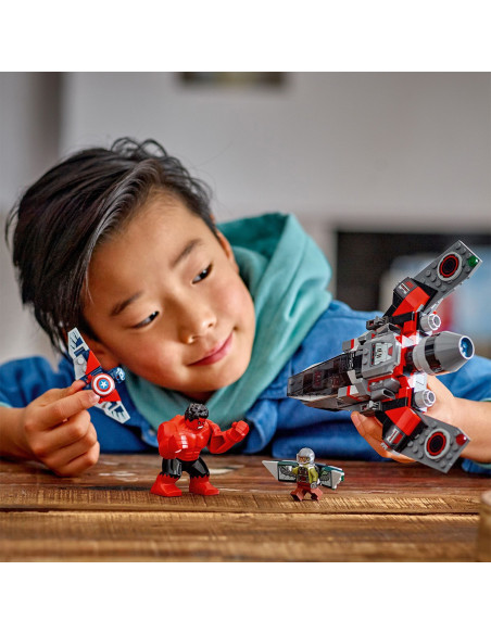 LEGO-76292,Lego Marvel Super Heroes Batalia Dintre Capitanul America Si Hulk Rosu 76292