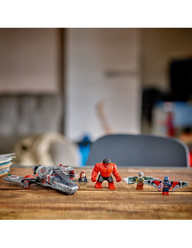 LEGO-76292,Lego Marvel Super Heroes Batalia Dintre Capitanul America Si Hulk Rosu 76292