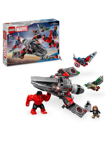 LEGO-76292,Lego Marvel Super Heroes Batalia Dintre Capitanul America Si Hulk Rosu 76292