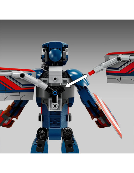 LEGO-76296,Lego Super Heroes Figurina De Constructie Capitanul America 76296