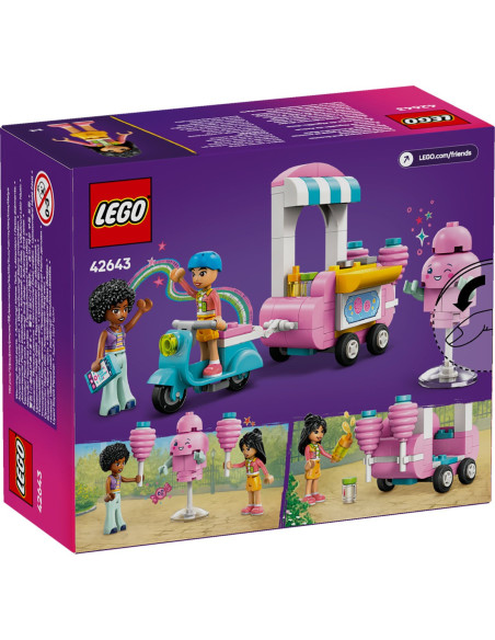 LEGO-42643,Lego Friends Taraba Cu Vata De Zahar Si Scuter 42643