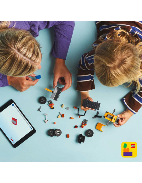 LEGO-60450,Lego City Incarcator Pe Roti Galben Pentru Constructii 60450