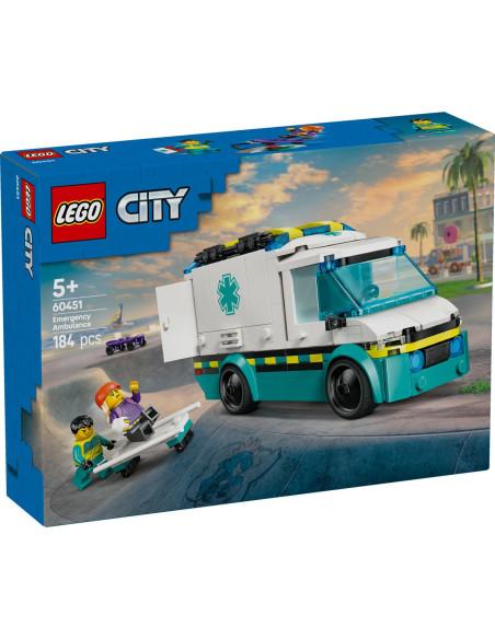 LEGO-60451,Lego City Ambulanta De Urgente 60451