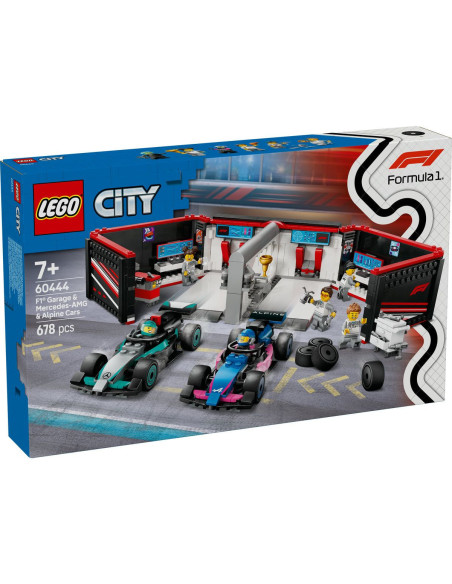LEGO-60444,Lego City Garaj F1 Si Masini Mercedes-amg Si Alpine 60444 LEGO-60444,Lego City Garaj F1 Si Masini Mercedes-amg Si Alpine 60444