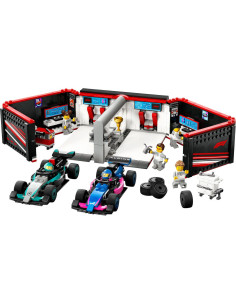 LEGO-60444,Lego City Garaj F1 Si Masini Mercedes-amg Si Alpine 60444 2