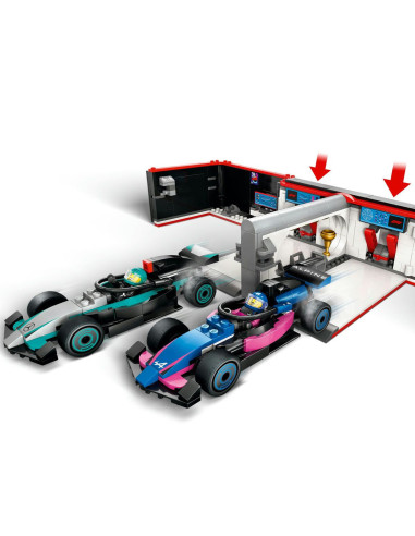 LEGO-60444,Lego City Garaj F1 Si Masini Mercedes-amg Si Alpine 60444 LEGO-60444,Lego City Garaj F1 Si Masini Mercedes-amg Si Alpine 60444