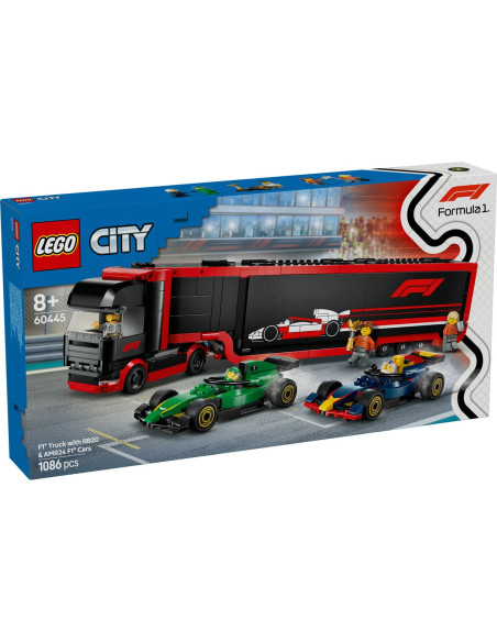 LEGO-60445,Lego City Camion F1 Cu Masinile F1 Rb20 Si Amr24 60445 LEGO-60445,Lego City Camion F1 Cu Masinile F1 Rb20 Si Amr24 60445