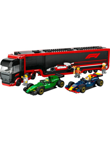 LEGO-60445,Lego City Camion F1 Cu Masinile F1 Rb20 Si Amr24 60445 LEGO-60445,Lego City Camion F1 Cu Masinile F1 Rb20 Si Amr24 60445
