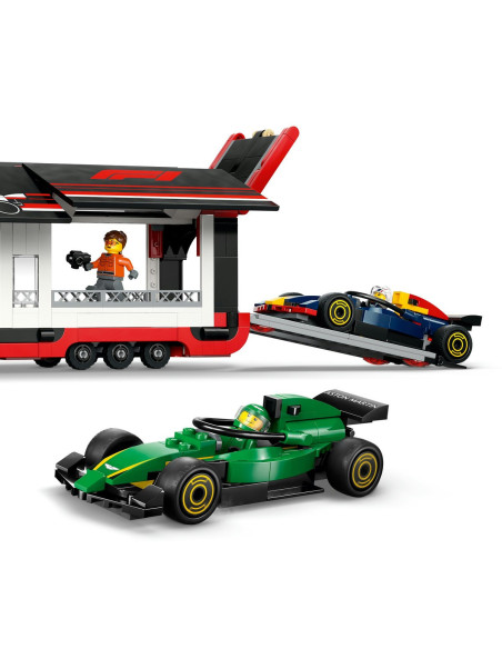 LEGO-60445,Lego City Camion F1 Cu Masinile F1 Rb20 Si Amr24 60445 LEGO-60445,Lego City Camion F1 Cu Masinile F1 Rb20 Si Amr24 60445