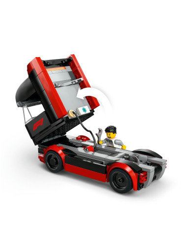 LEGO-60445,Lego City Camion F1 Cu Masinile F1 Rb20 Si Amr24 60445 LEGO-60445,Lego City Camion F1 Cu Masinile F1 Rb20 Si Amr24 60445