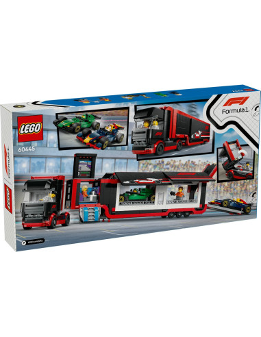 LEGO-60445,Lego City Camion F1 Cu Masinile F1 Rb20 Si Amr24 60445 LEGO-60445,Lego City Camion F1 Cu Masinile F1 Rb20 Si Amr24 60445