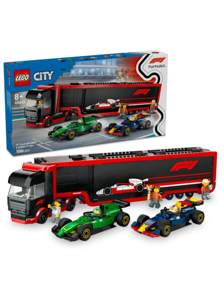 LEGO-60445,Lego City Camion F1 Cu Masinile F1 Rb20 Si Amr24 60445 LEGO-60445,Lego City Camion F1 Cu Masinile F1 Rb20 Si Amr24 60445