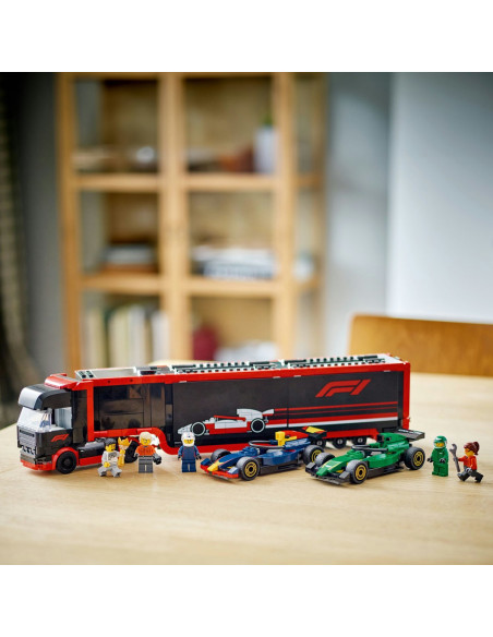 LEGO-60445,Lego City Camion F1 Cu Masinile F1 Rb20 Si Amr24 60445 LEGO-60445,Lego City Camion F1 Cu Masinile F1 Rb20 Si Amr24 60445