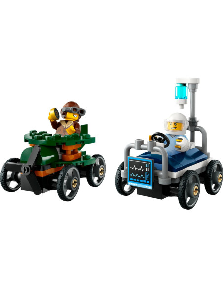 LEGO-60459,Lego City Pachet De Curse Avion Vs. Pat De Spital 60459
