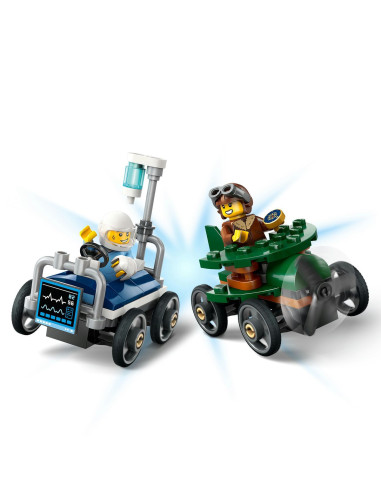 LEGO-60459,Lego City Pachet De Curse Avion Vs. Pat De Spital 60459