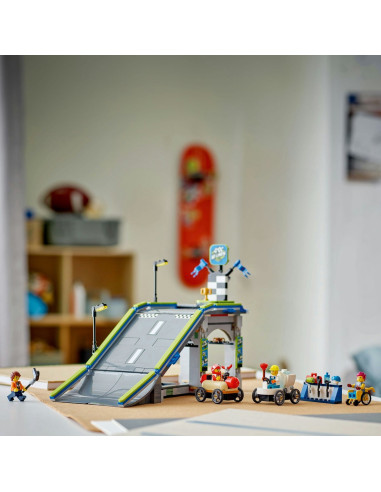 LEGO-60460,Lego City Fara Limite: Rampa Pentru Curse De Masini 60460 LEGO-60460,Lego City Fara Limite: Rampa Pentru Curse De Masini 60460