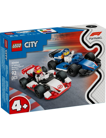 LEGO-60464,Lego City Masini De Curse F1 Williams Racing Si Haas F1 60464