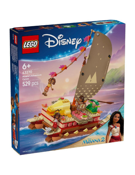LEGO-43270,Lego Disney Canoea De Aventura A Moanei 43270