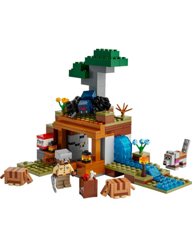 LEGO-21269,Lego Minecraft Expeditia De Minerit Cu Tatu 21269