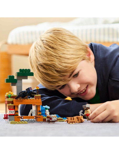 LEGO-21269,Lego Minecraft Expeditia De Minerit Cu Tatu 21269