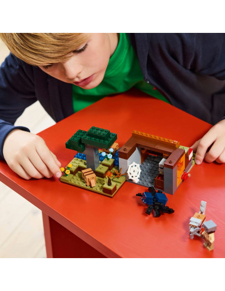 LEGO-21269,Lego Minecraft Expeditia De Minerit Cu Tatu 21269