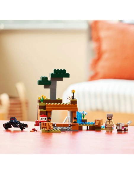 LEGO-21269,Lego Minecraft Expeditia De Minerit Cu Tatu 21269