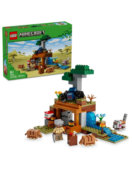LEGO-21269,Lego Minecraft Expeditia De Minerit Cu Tatu 21269