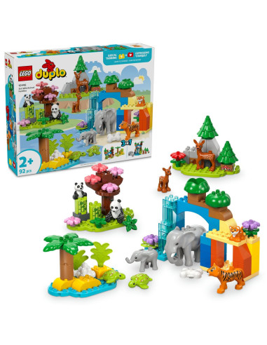 LEGO-10446,Lego Duplo Familii De Animale Salbatice 3 În 1 10446 LEGO-10446,Lego Duplo Familii De Animale Salbatice 3 În 1 10446